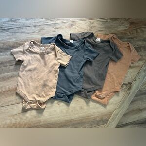 COLORED ORGANICS BUNDLE organic boy onesies. HONEST boy onesies. Bulk of onesies